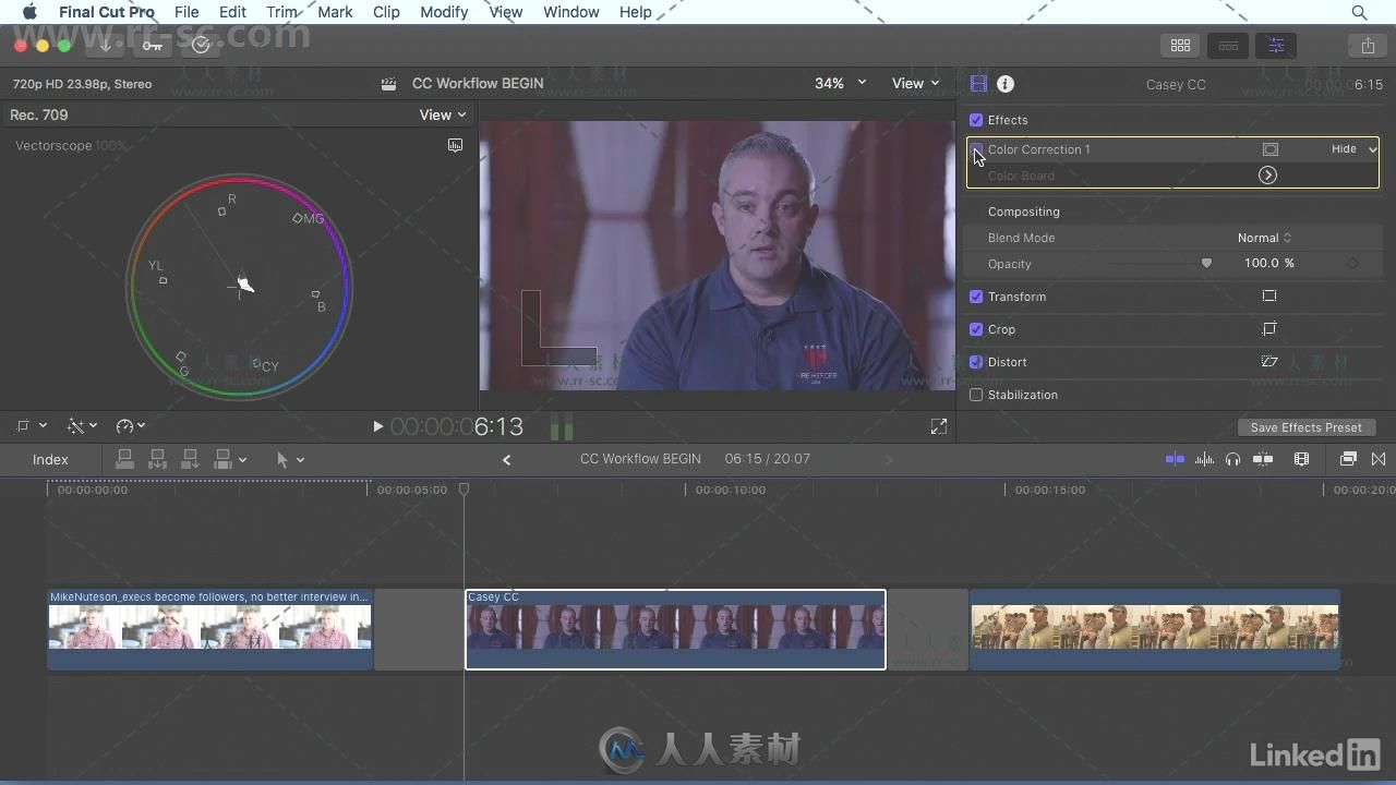 Final Cut Pro X全面核心工作流程训练视频教程