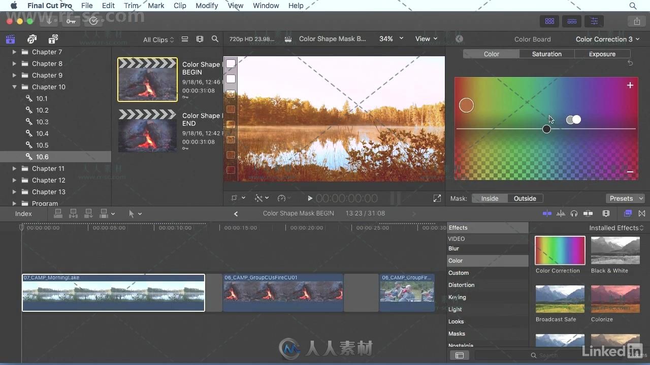 Final Cut Pro X全面核心工作流程训练视频教程