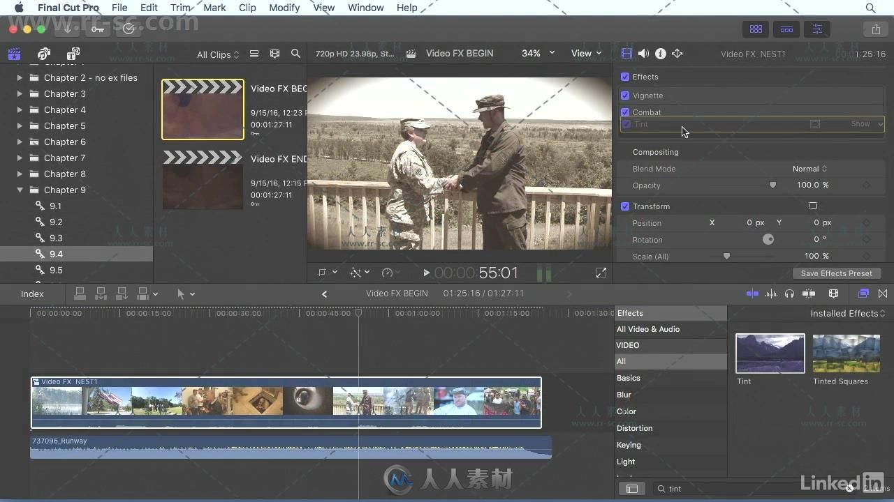 Final Cut Pro X全面核心工作流程训练视频教程