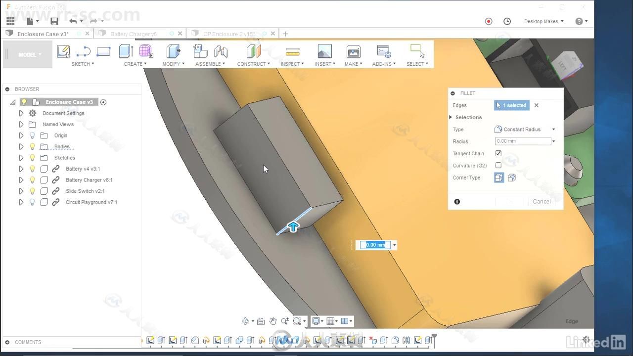 Fusion360电子产品设备外壳3D打印设计视频教程