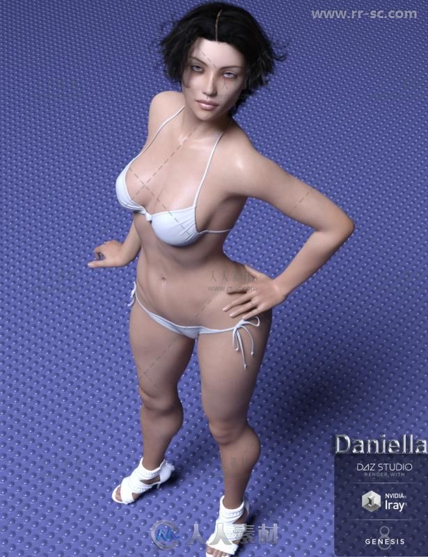 美丽性感而坚强的女性角色3D模型合辑