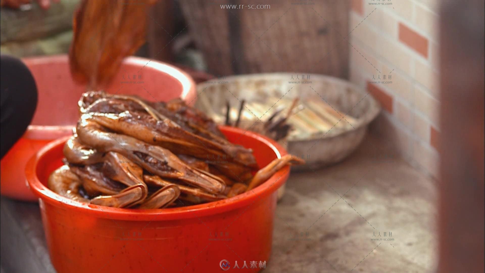 美味烤鸭制作高清实拍视频素材