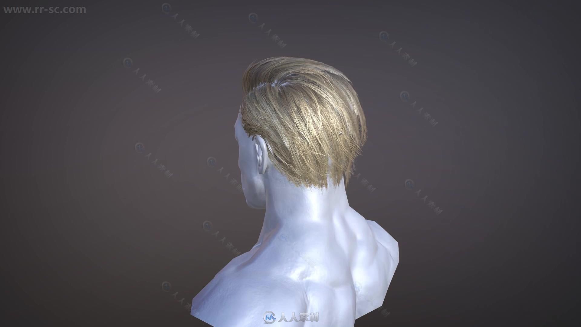 Blender专业人物头发实例制作视频教程