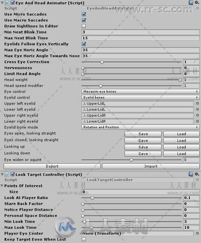 超现实逼真的眼球动作脚本Unity游戏素材资源