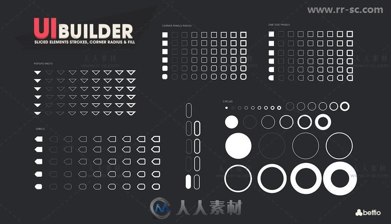 时尚用户界面生成器GUI编辑器扩充Unity游戏素材资源