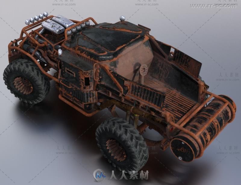 末日強大的殭屍裝甲車3d模型合輯