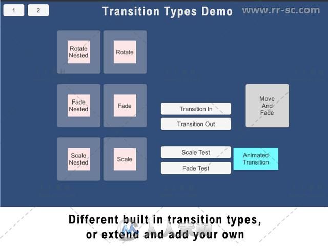 美丽的过渡GUI脚本Unity游戏素材资源