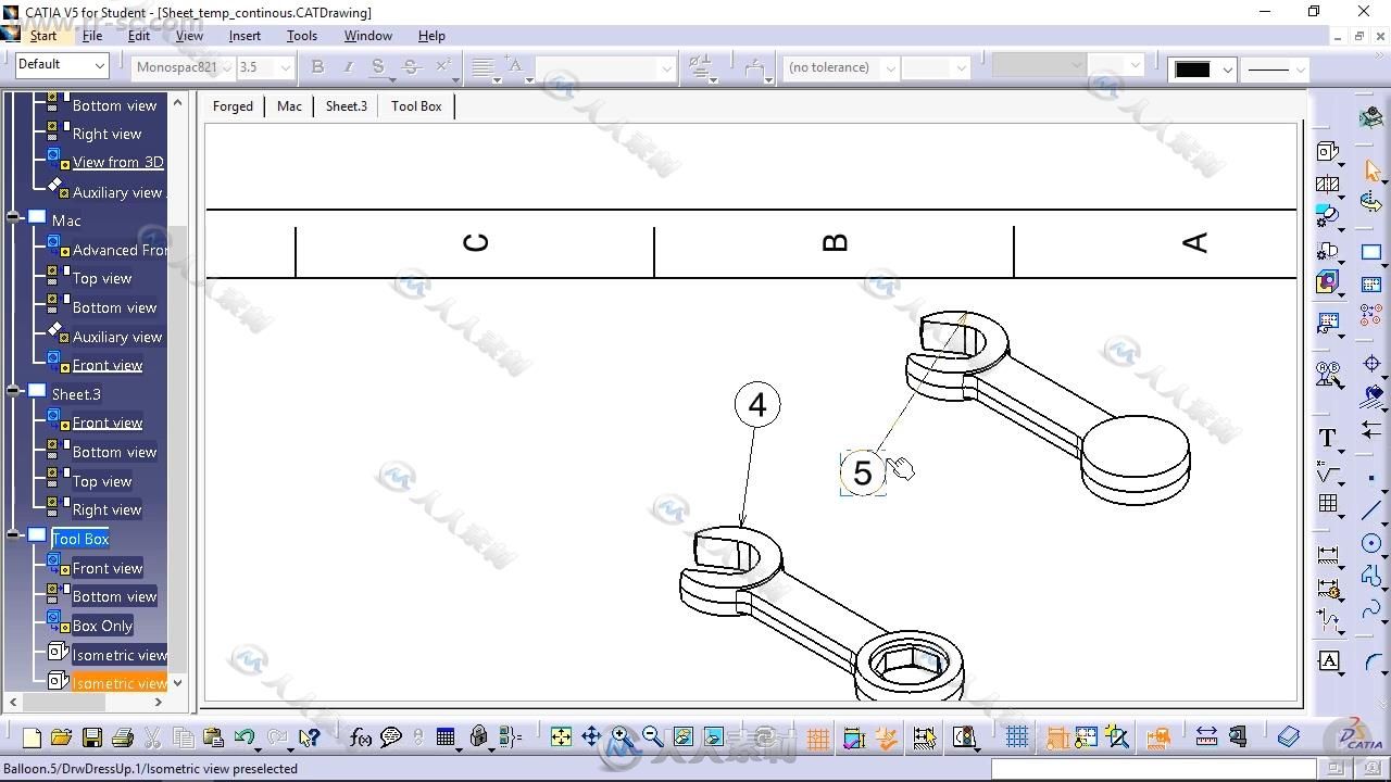 CATIA V5图纸草图绘制技术视频教程