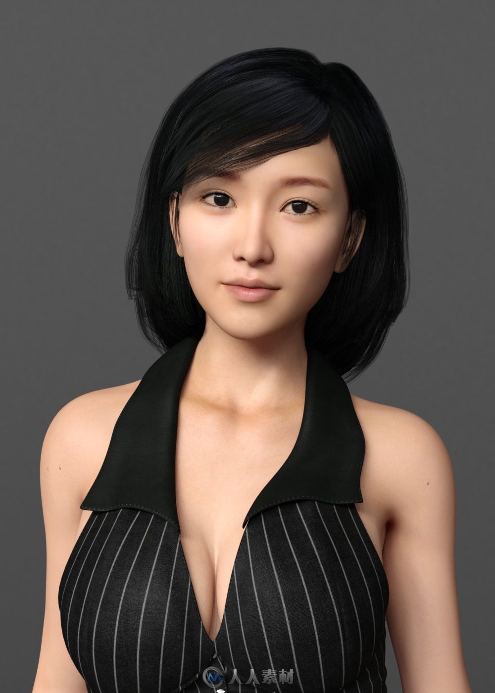 亚洲人模Chen.Qi 3D模型