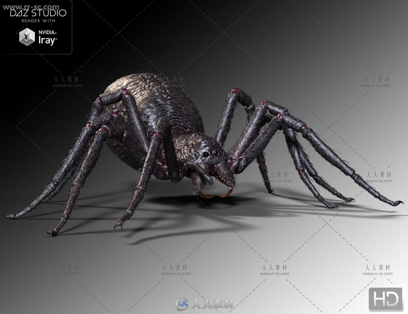 巨型怪物蜘蛛3d模型姿势皮肤资源合集
