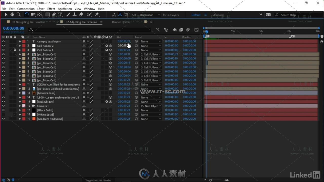 AE时间线高效工作技巧视频教程