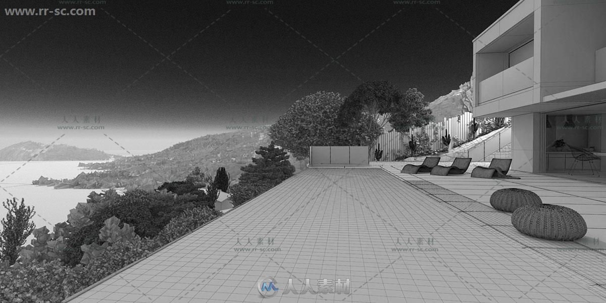 10组超豪华质感住宅外景3D模型合集