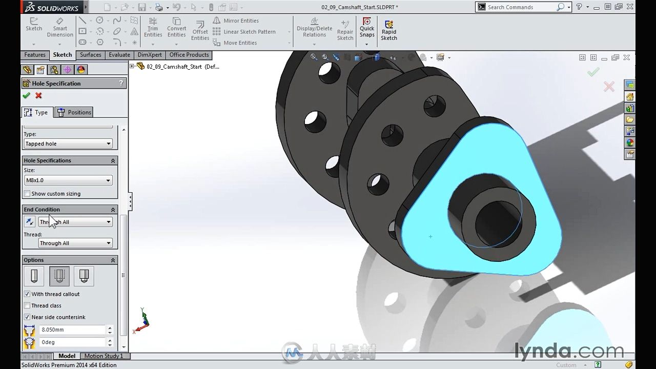 Solidworks设计一个双缸摩托车发动机的详细过程