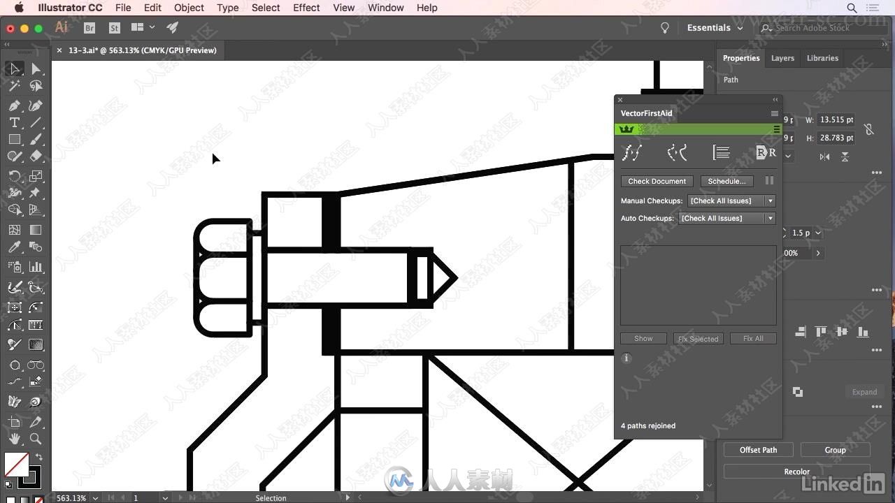 Illustrator中Astute Graphics图形插件运用技术视频教程