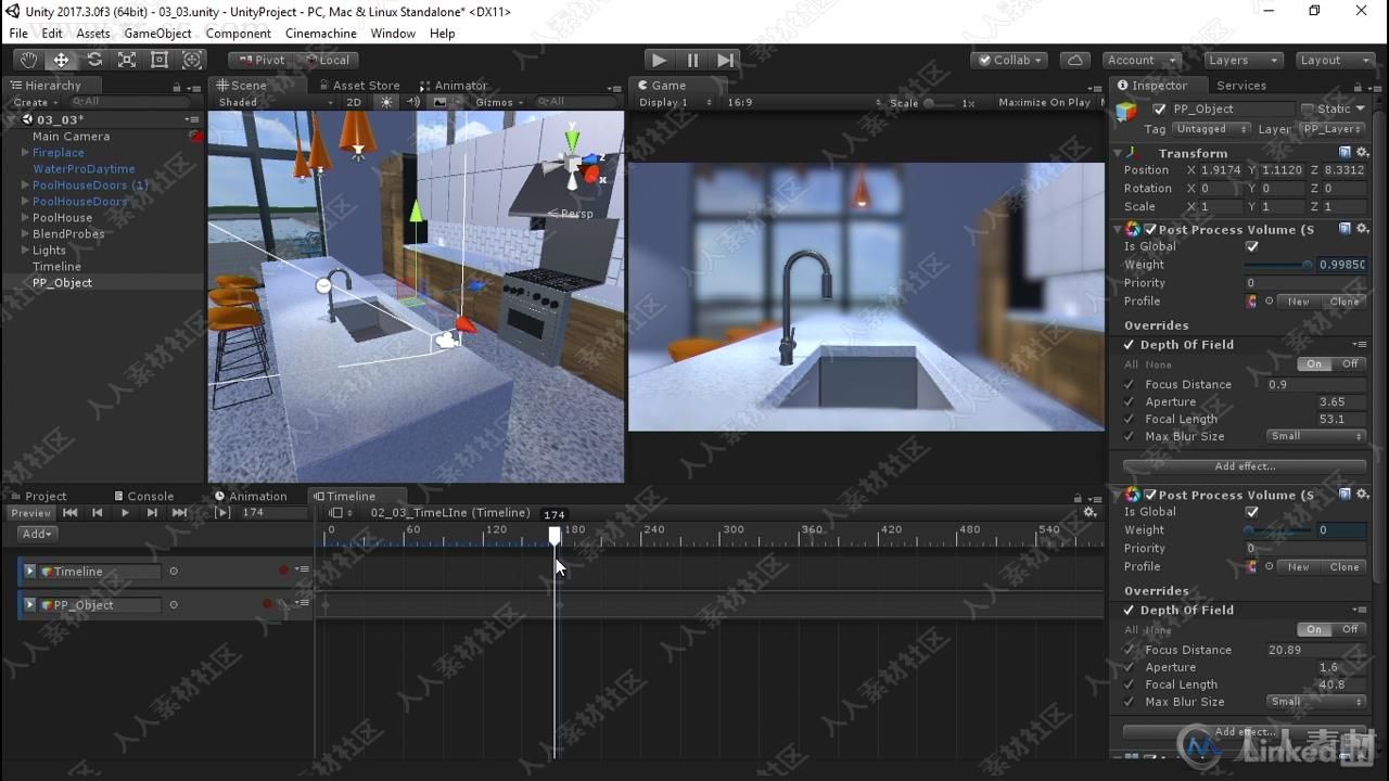 Unity时间线与Cinemachine可视化动画技术视频教程
