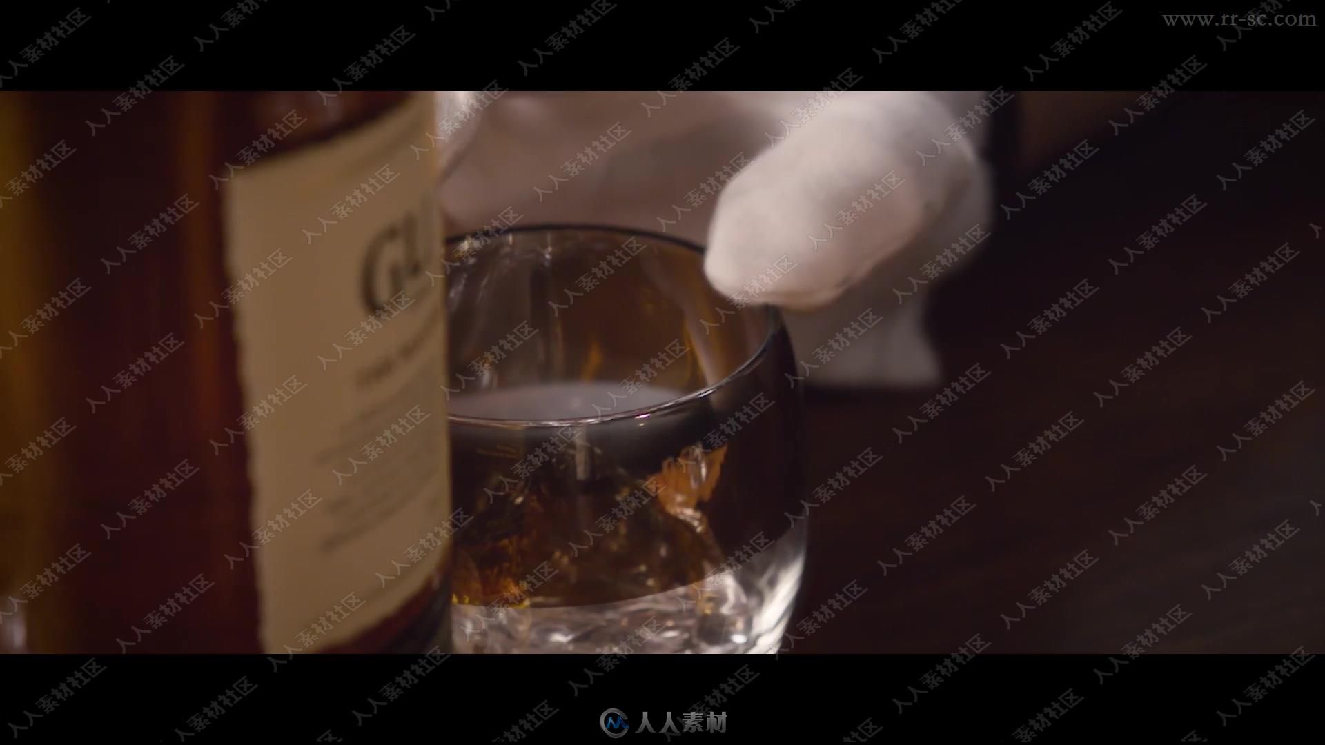 商业级酒瓶酒杯高端产品摄影实例训练视频教程