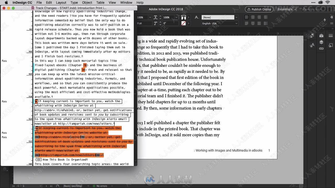 InDesign CC文档开发高效协作技术视频教程