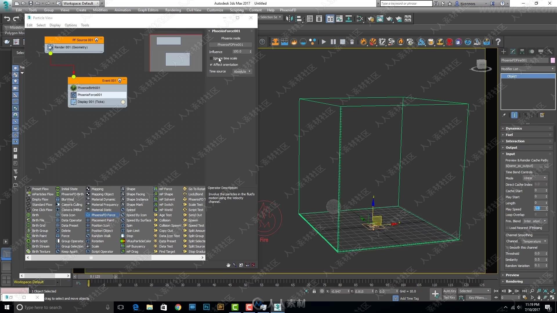 PhoenixFD火烟雾流体模拟3DsMax插件使用技术视频教程