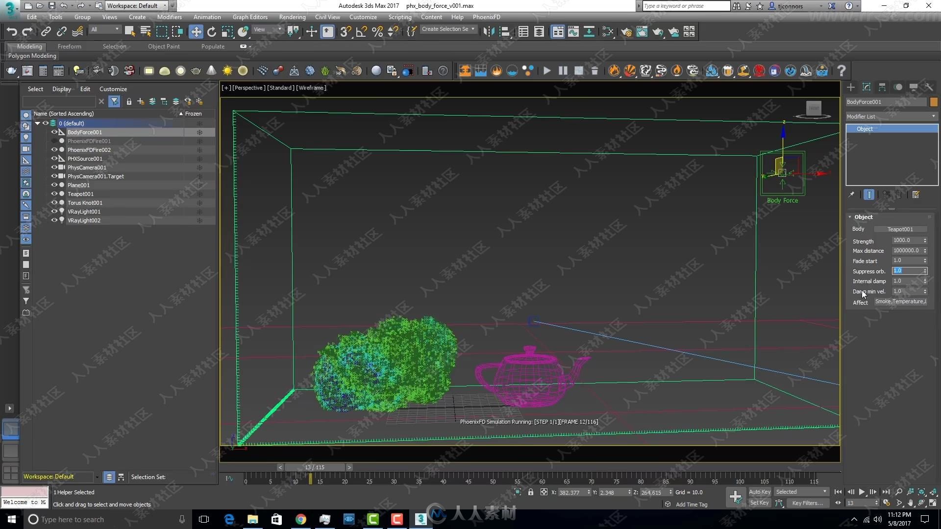 PhoenixFD火烟雾流体模拟3DsMax插件使用技术视频教程