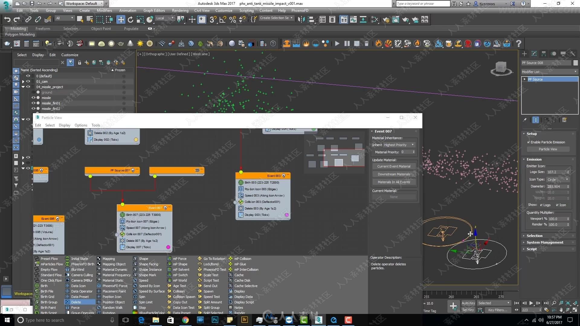 PhoenixFD火烟雾流体模拟3DsMax插件使用技术视频教程