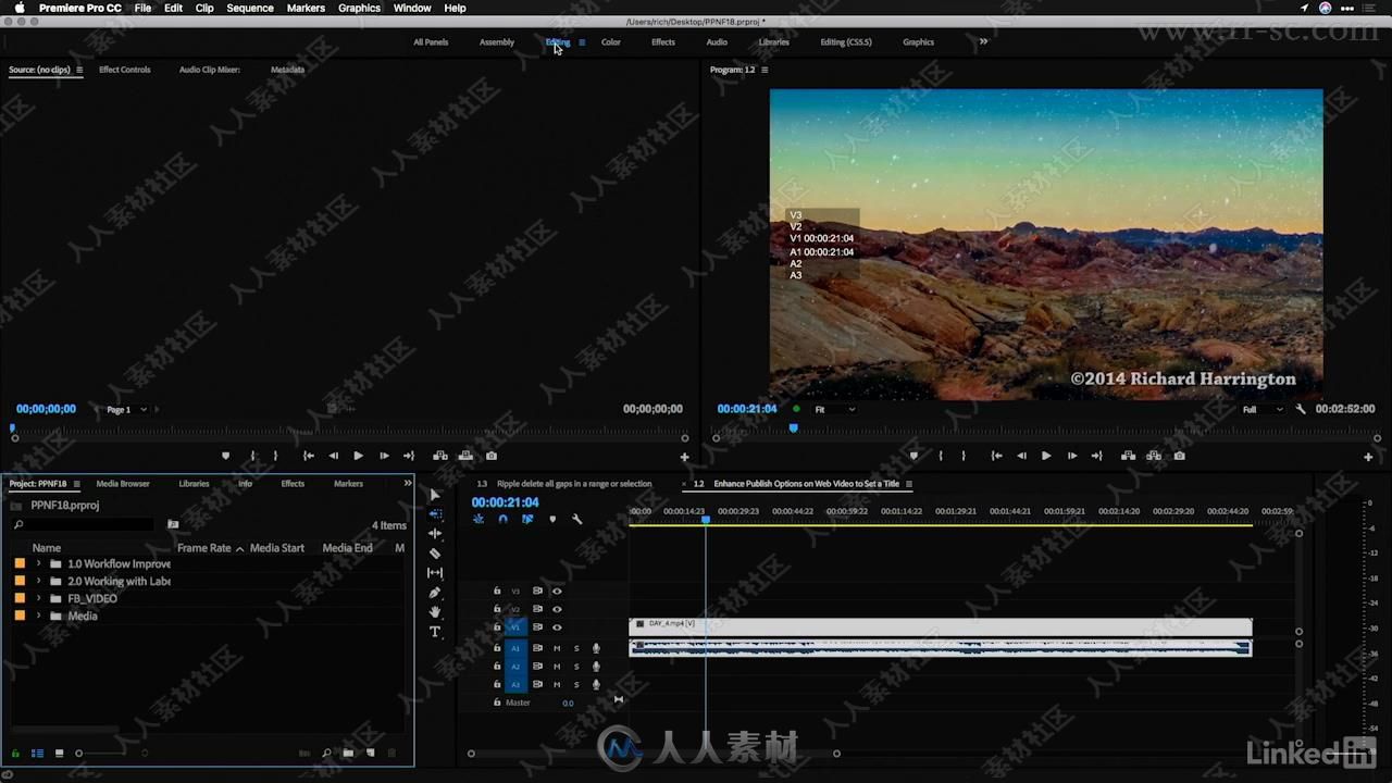 Premiere Pro CC 2018.1新功能探索训练视频教程