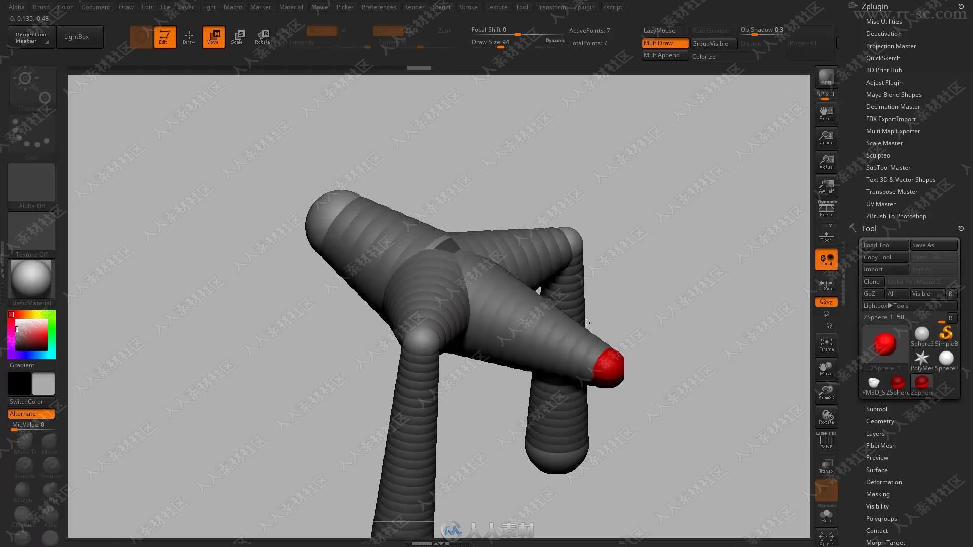 Zbrush动物解剖雕刻完整训练大师班视频教程