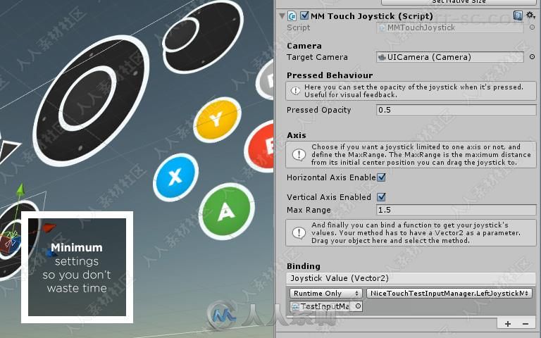 手机游戏多点触控输入脚本Unity游戏素材资源