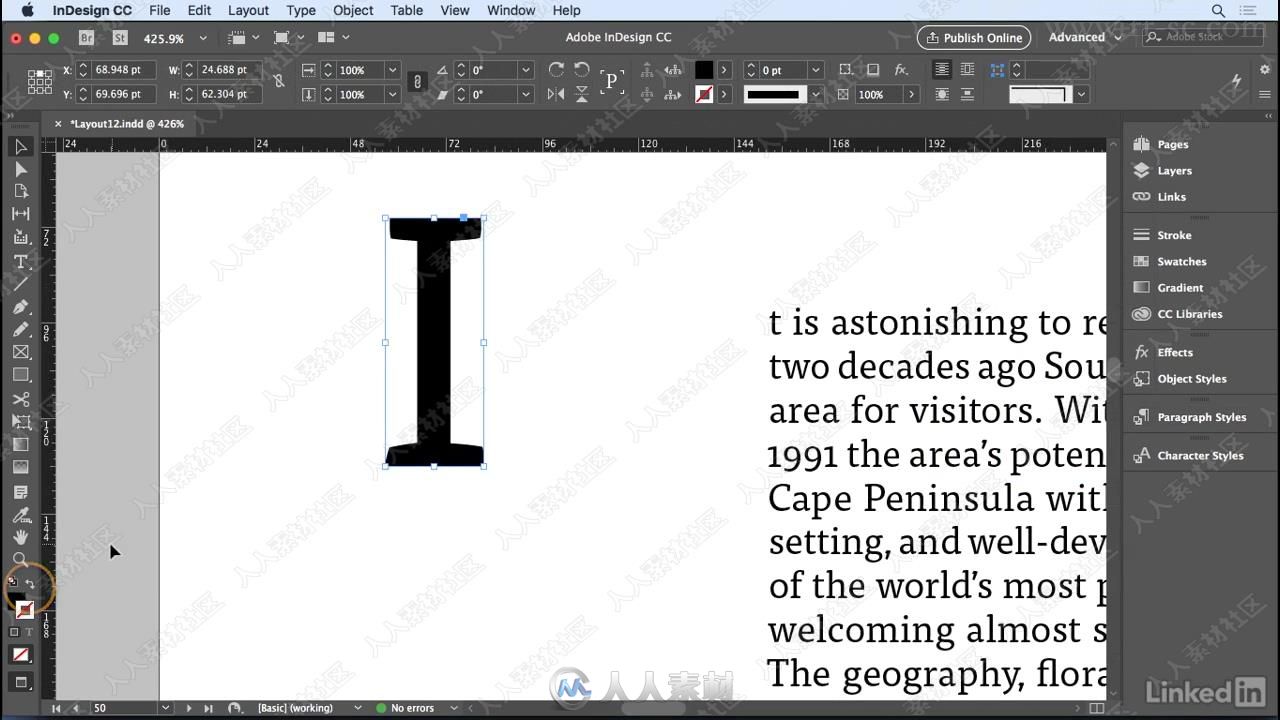 InDesign CC杂志书籍板式设计视频教程