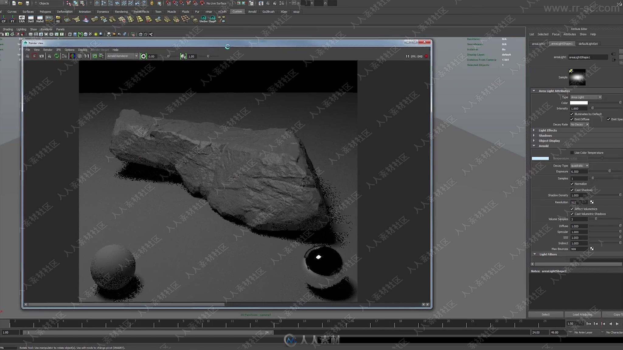 超逼真岩石运用CG技术综合制作实例训练视频教程