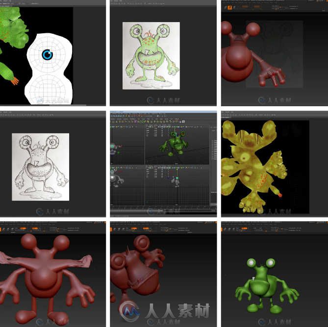 ZBrush游戏卡通角色制作训练视频教程 Udemy Become a ZBrush Master Create Your O...