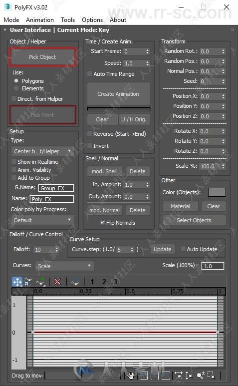 POLYFX概念图形MG动画3dmax插件V3.2版