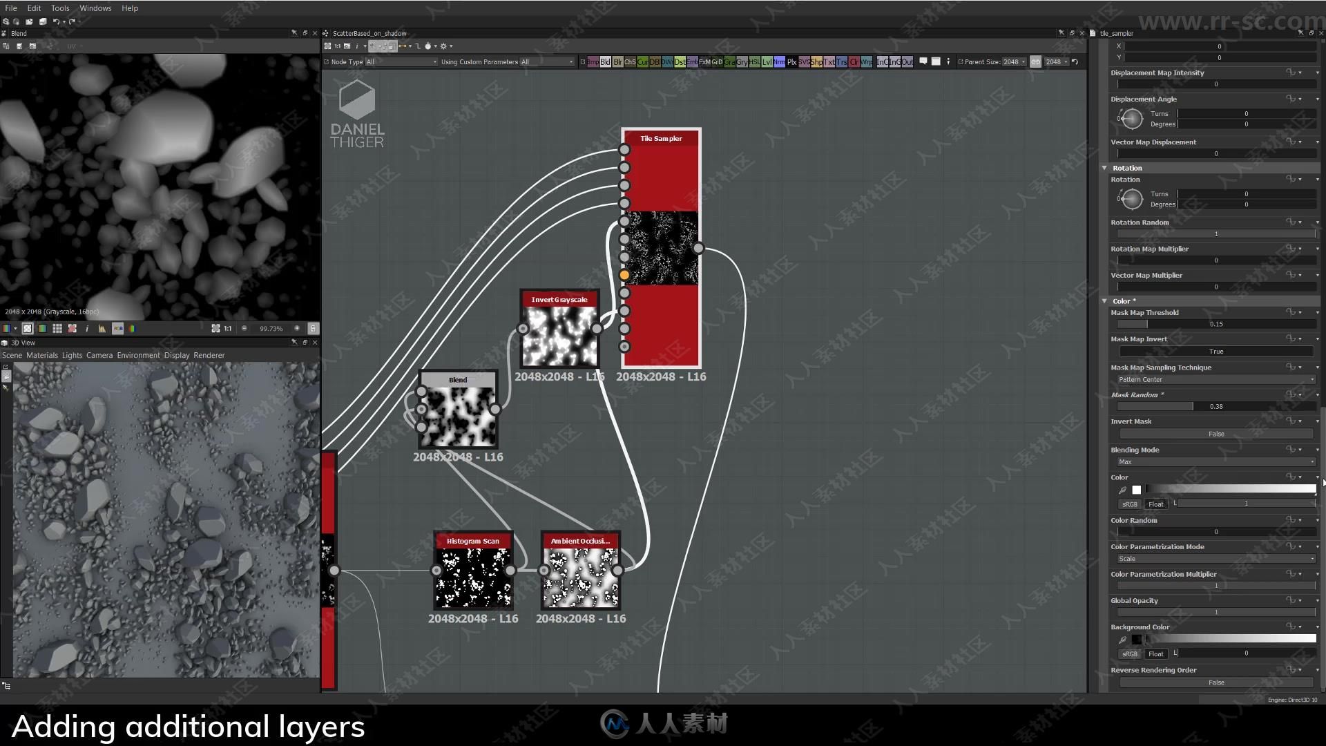 Substance天然材质制作节点技能训练视频教程