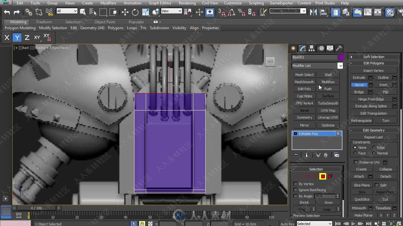 3dsmax超级机甲硬表面建模实例训练视频教程第四季