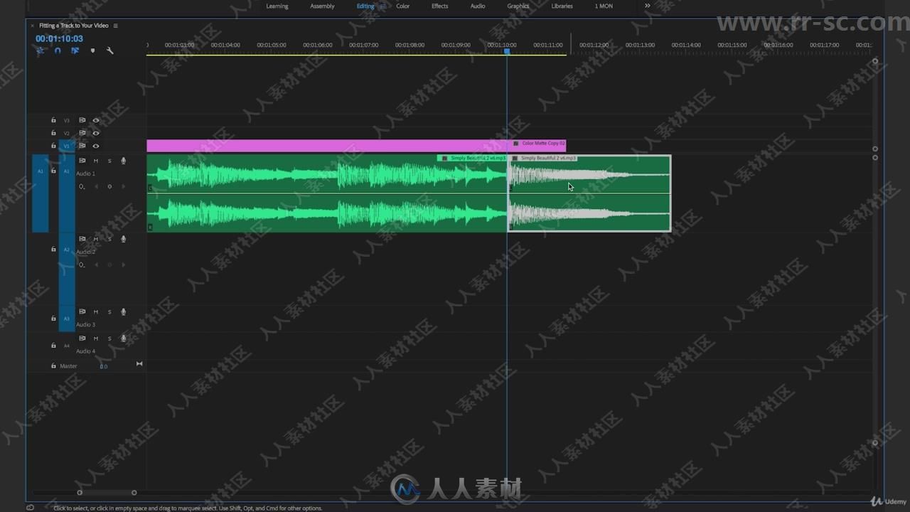 Premiere Pro音乐剪辑音频编辑核心技术视频教程