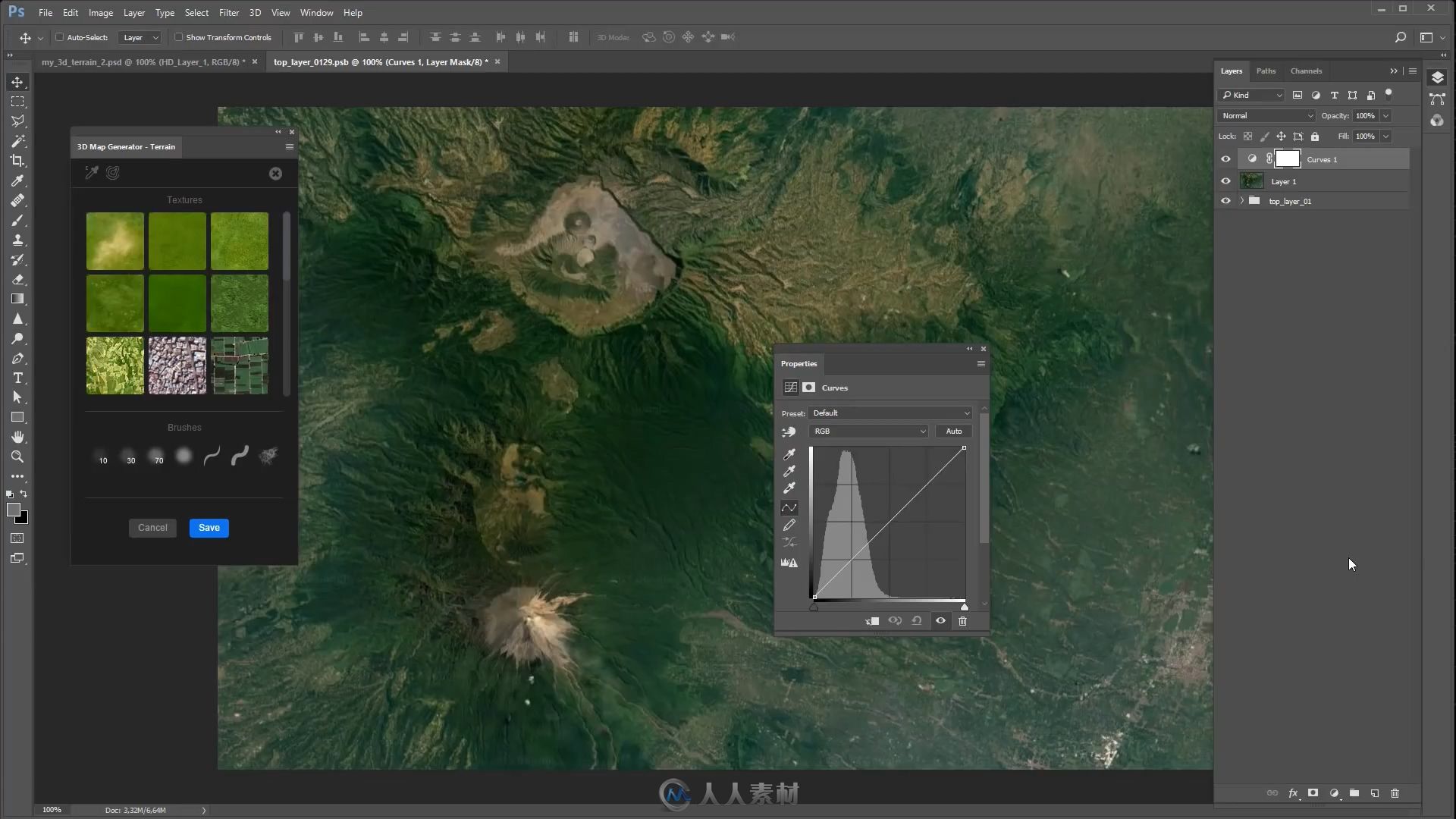 创建真实3D地形插件3D map generator视频教程