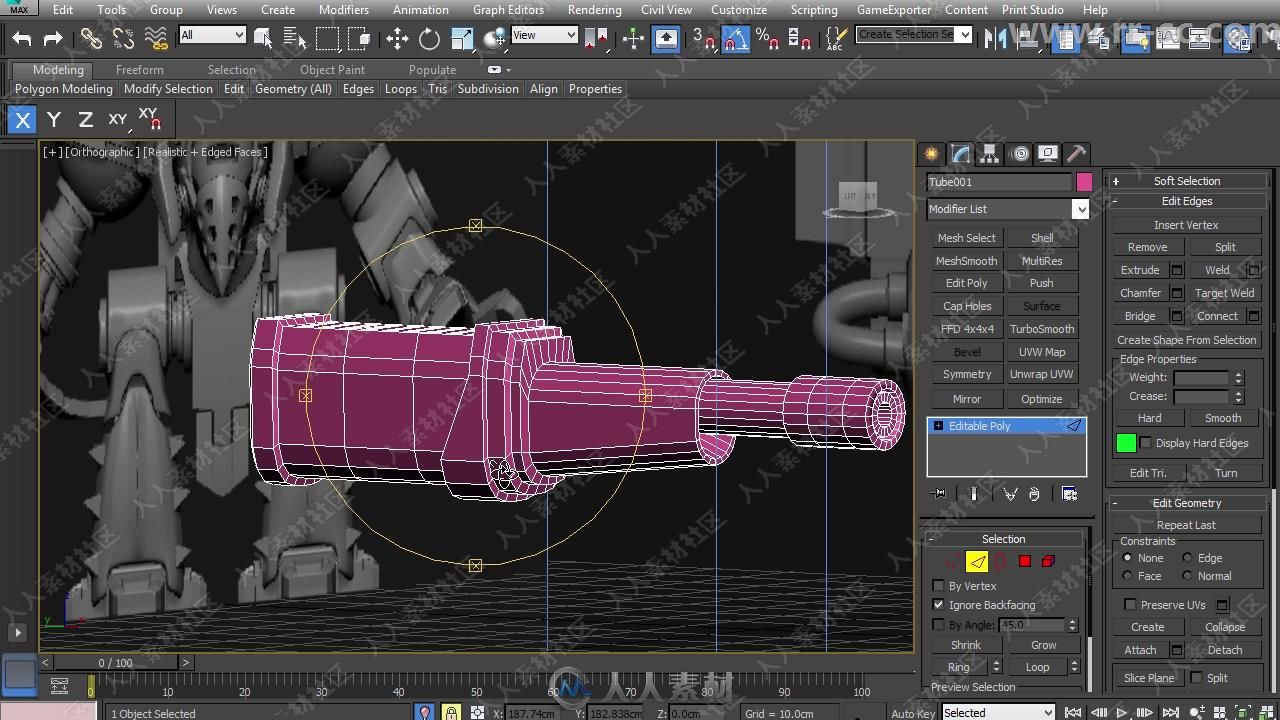 3dsmax超级机甲硬表面建模实例训练视频教程第五季