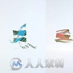 现代时尚三维立方体背景墙创意设计AE模板合集