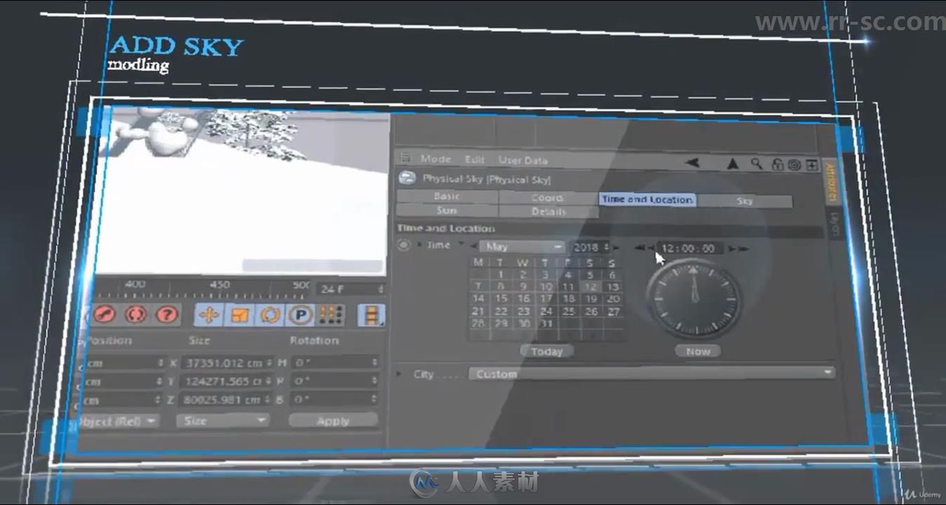 C4D R18三维动画制作基础核心技术训练视频教程