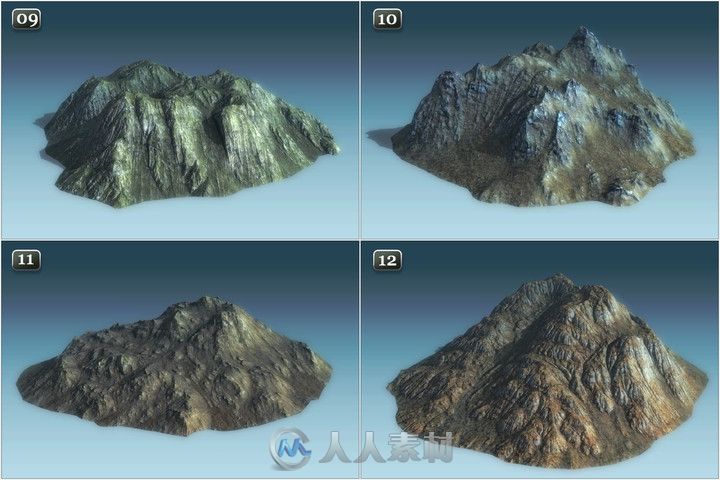 Unity山地模型-Background Mountains Pack