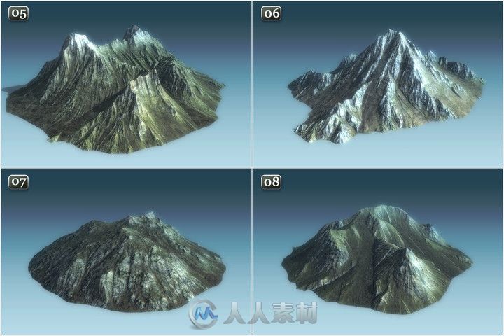 Unity山地模型-Background Mountains Pack