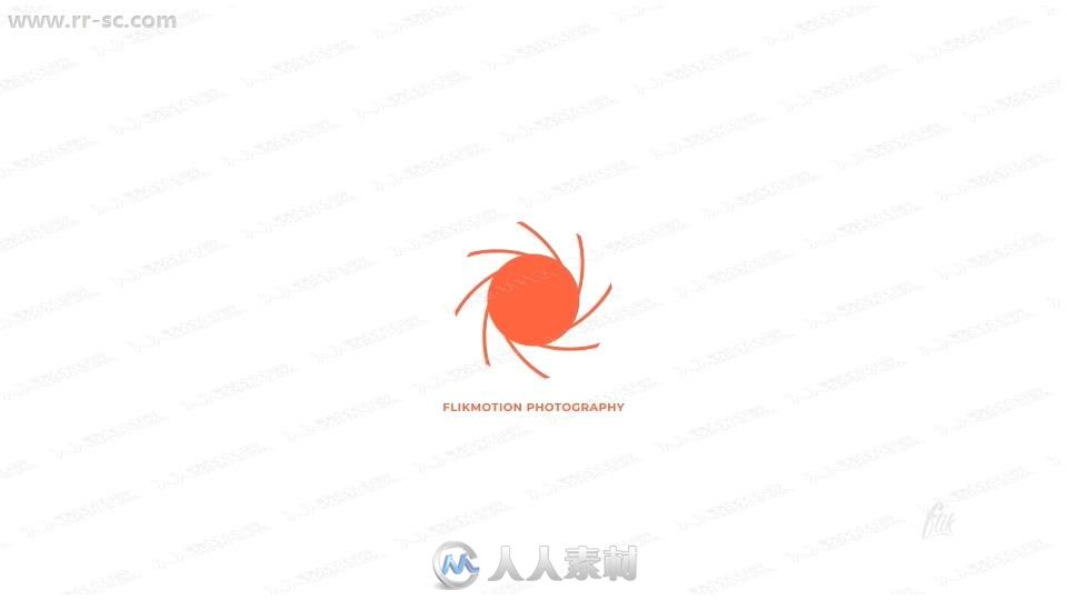 4组摄影师镜头图形变化logo动画演绎AE模板