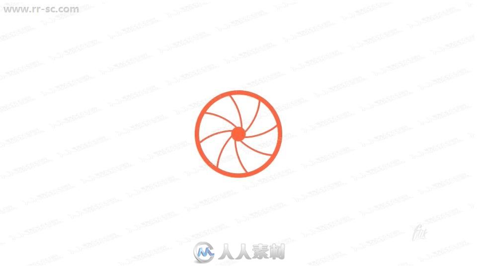 4组摄影师镜头图形变化logo动画演绎AE模板