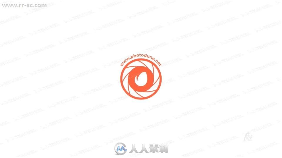 4组摄影师镜头图形变化logo动画演绎AE模板