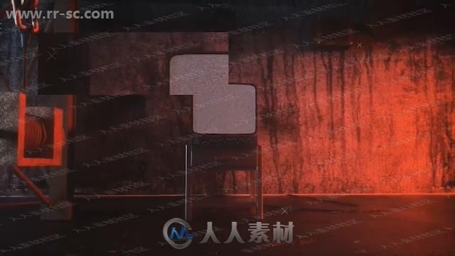 破旧扭曲电视故障效果开场logo动画演绎AE模板