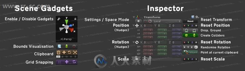 游戏布局场景基本工具Unity游戏素材资源