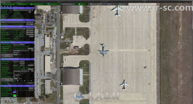 现实世界提取卫星图像工具Unity游戏素材资源
