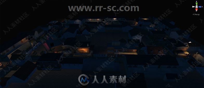 10组不同建筑物昼夜工业场景环境3D模型Unity游戏素材资源