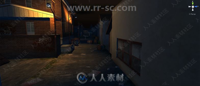 10组不同建筑物昼夜工业场景环境3D模型Unity游戏素材资源