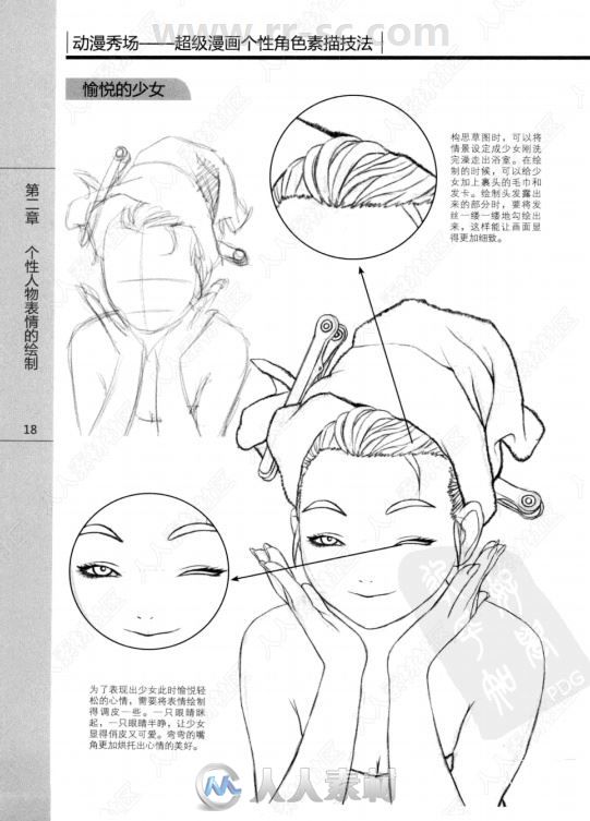 动漫秀场超级漫画个性角色素描技法书籍杂志