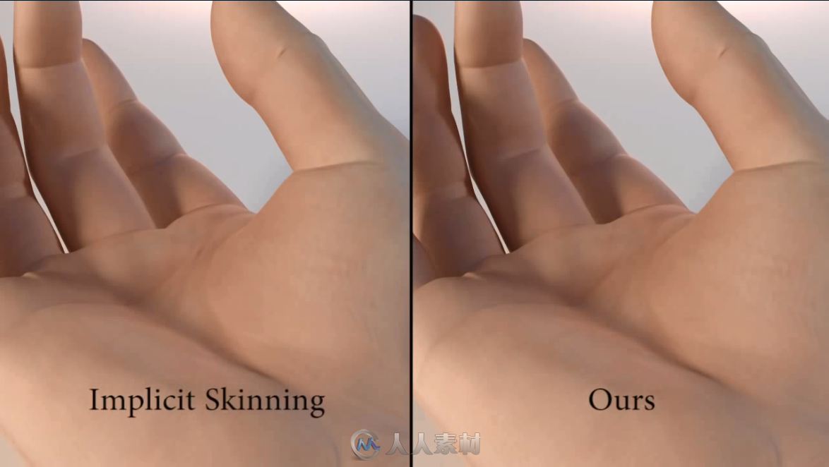 Maya新插件——弹性隐式蒙皮Elastic Implicit Skinning高级蒙皮技术更新